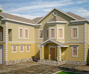 3D визуализация построенного 2-х этажного дома